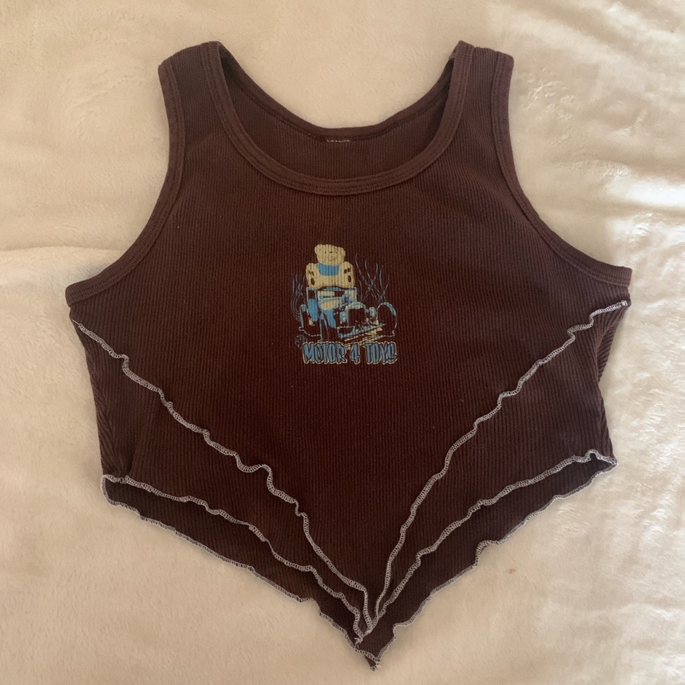 Vintage chocolate brown y2k tank